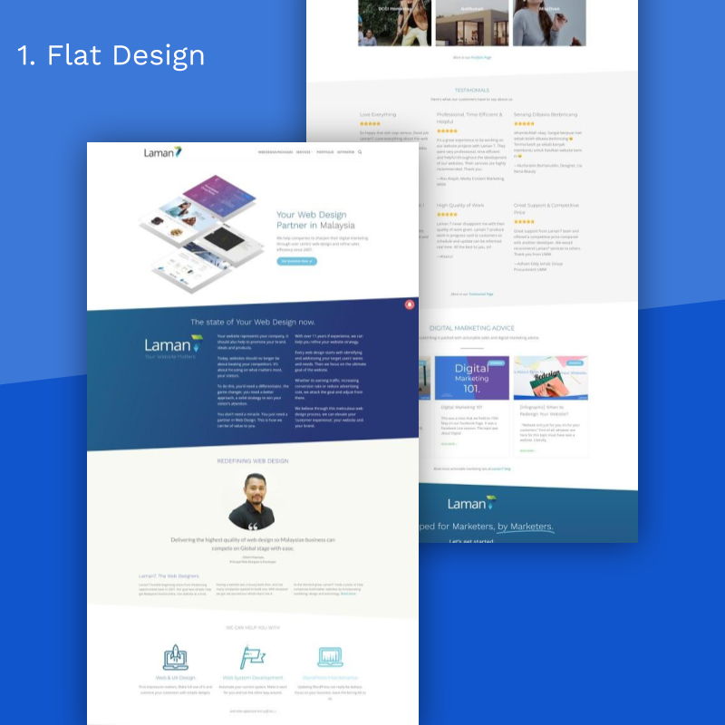 7 Website Super Gorgeous_flat design
