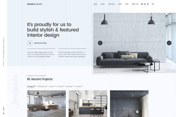 web design for architect - colorlib norebro theme architecture 1200x800