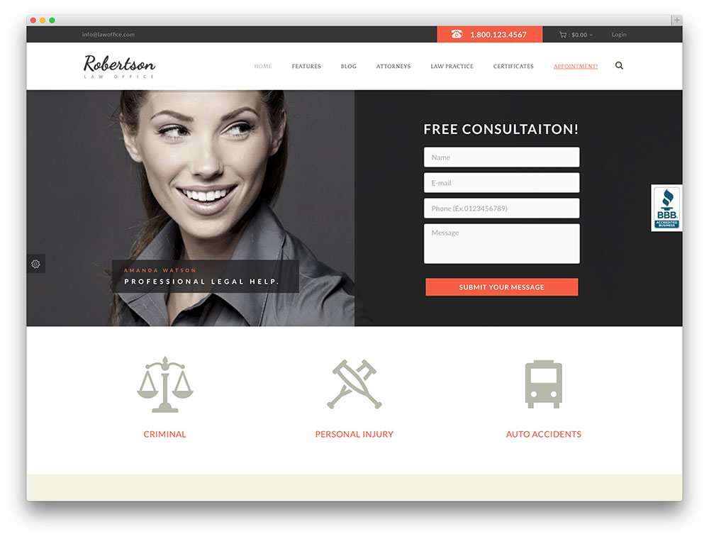 Web Design For Lawyer 5