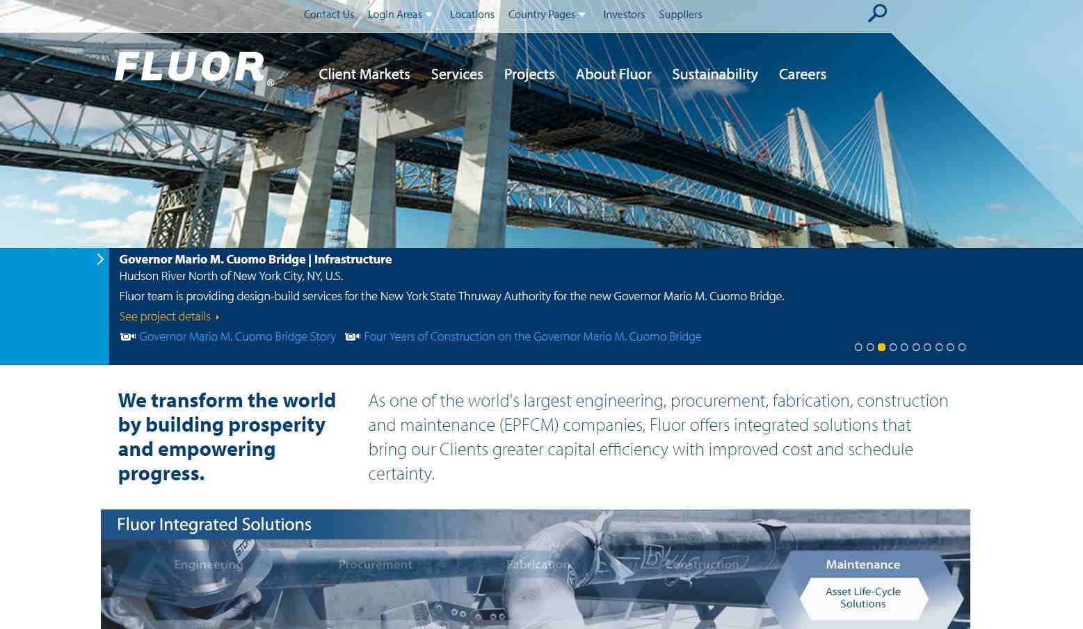 top web design for construction co_fluor