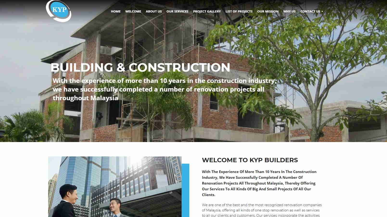 Web Design for Construction Company 9