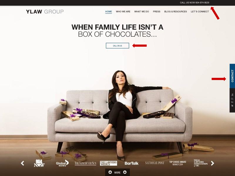 web design for lawyers_contact page