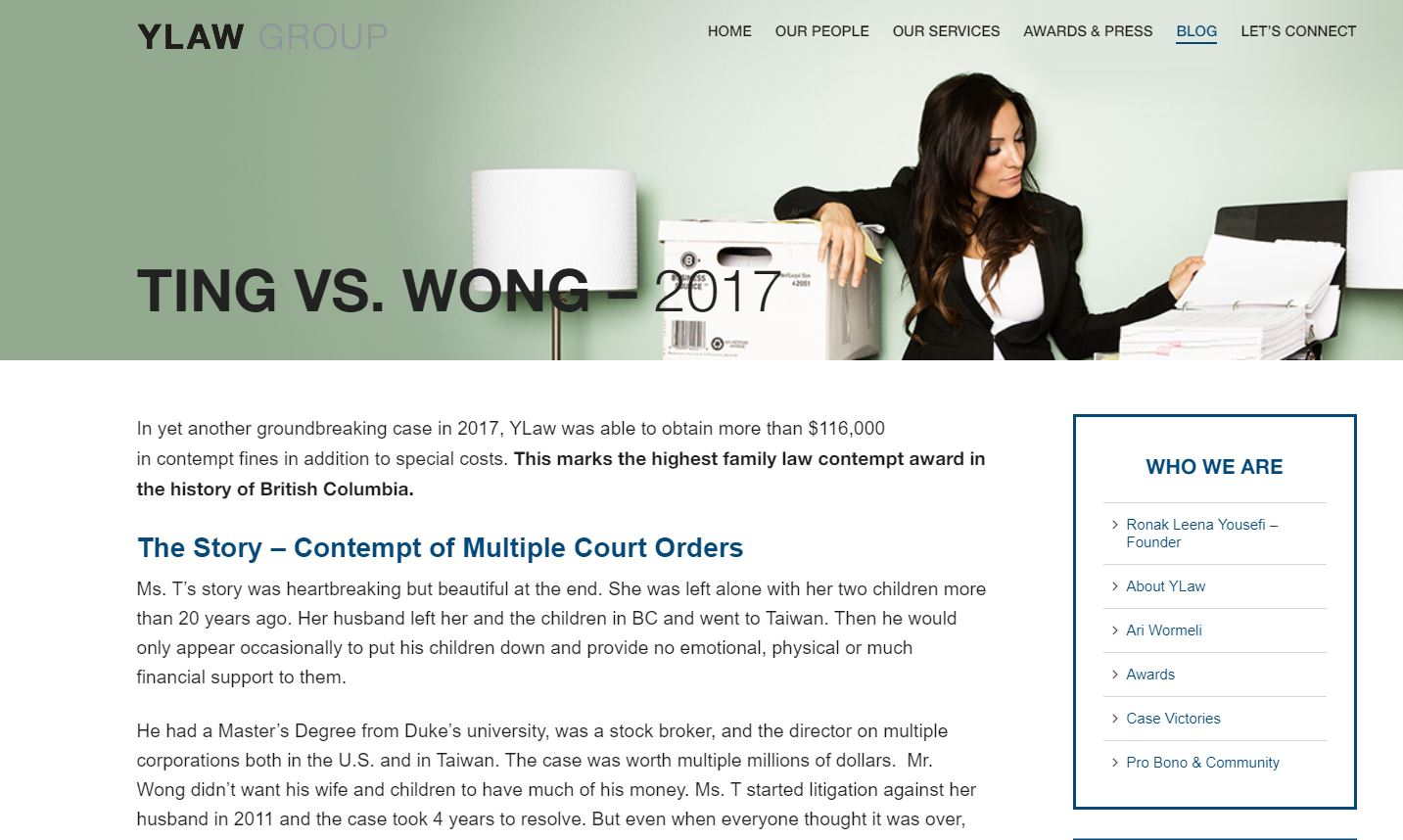 web design for lawyers_case results